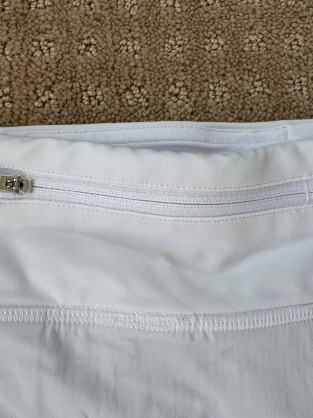 Lululemon Pace Rival Mid-Rise Skirt, White, Size 8 - Picture 4 of 5